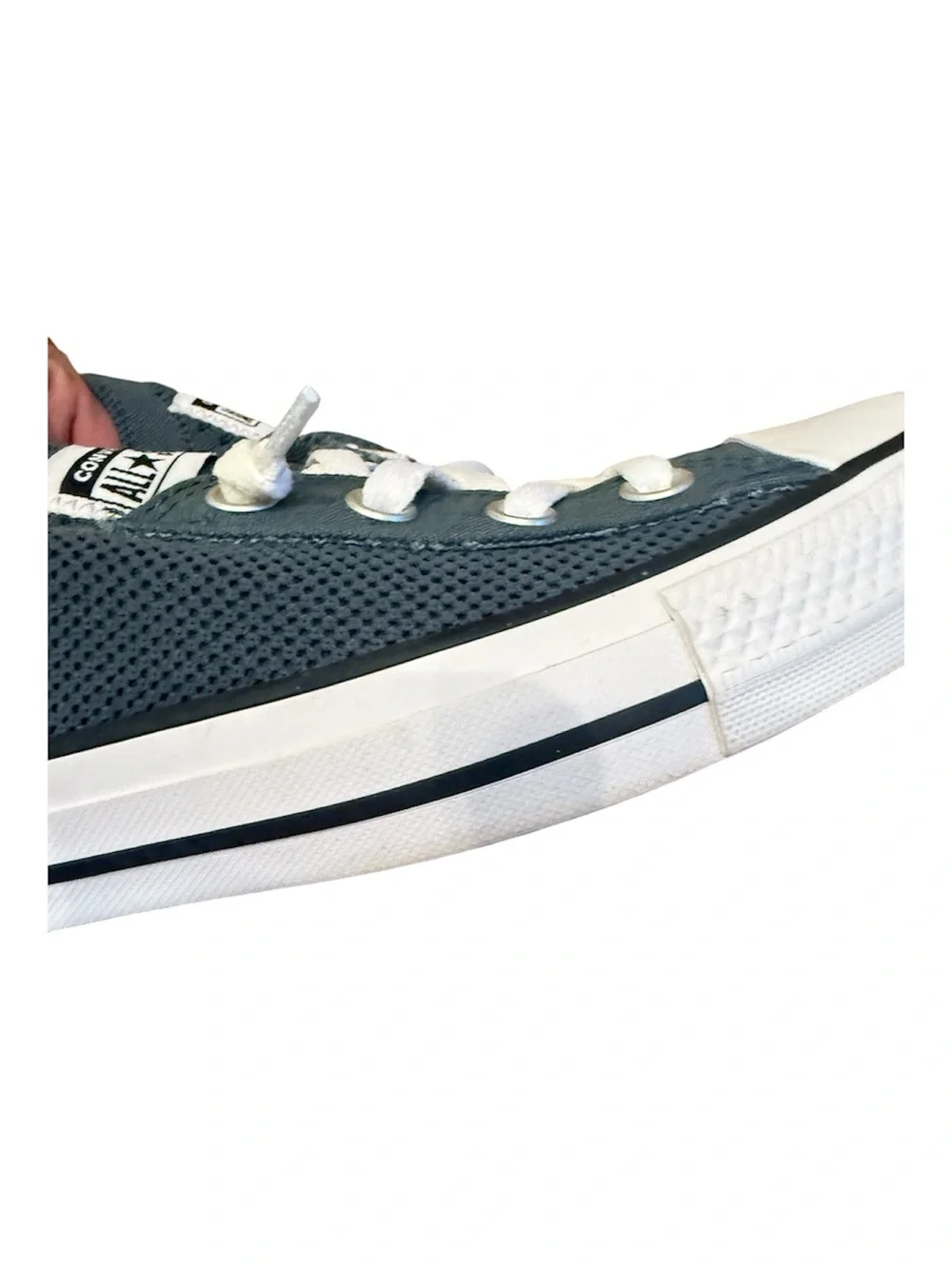 Converse All Star shoreline Slip-On Knit Sneakers in muted green nwot - Picture 3 of 8